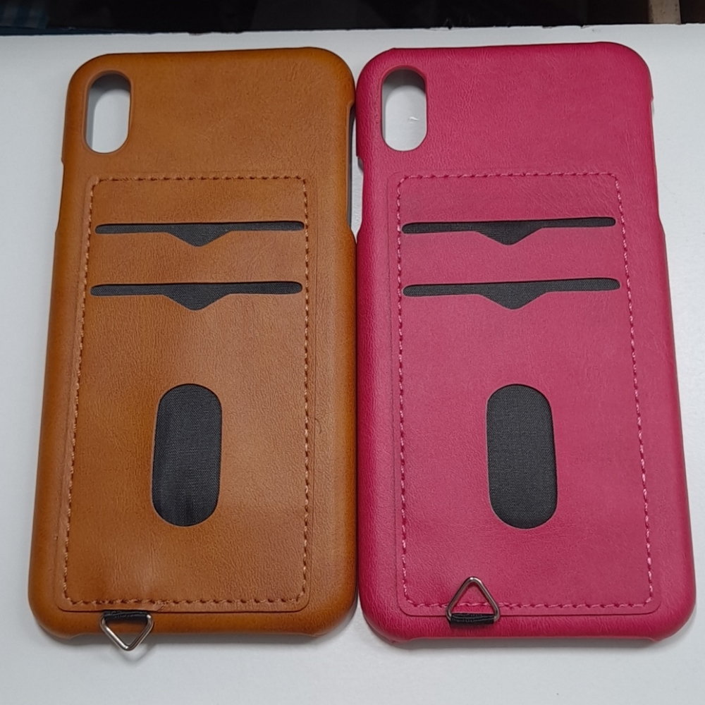 2 cases for iphone xs max 6.5" brown-rose new